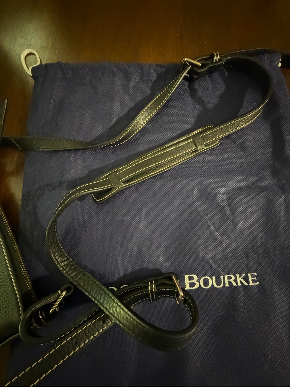 Dooney & Bourke Black Pebble Leather Crossbody Bag - Picture 6 of 6